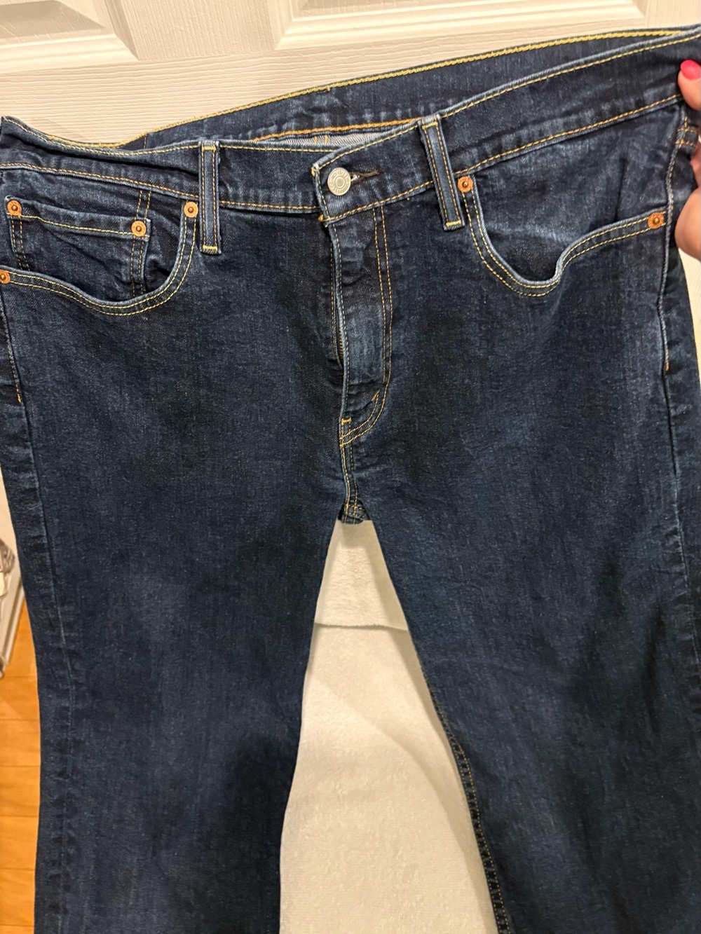 Levi's Men's 514 Slim Straight Jeans - dark color 36 waist 30 length - Picture 2 of 8